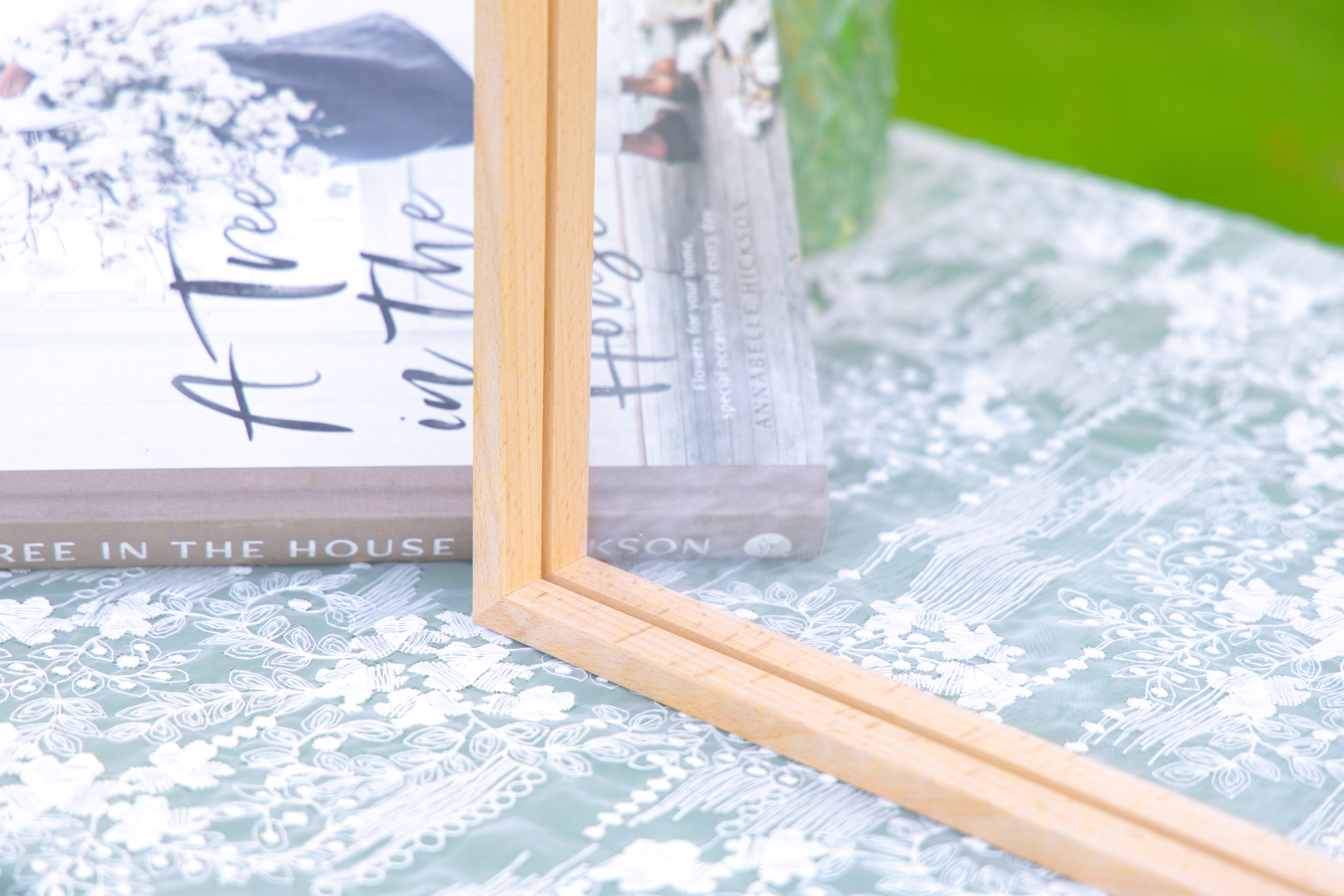 Customizable  NCYP Handmade 18x24" 20x24" Tabletop Wall Hanging Natural Wood Acrylic Artwork  Floating Frame - NCYPgarden