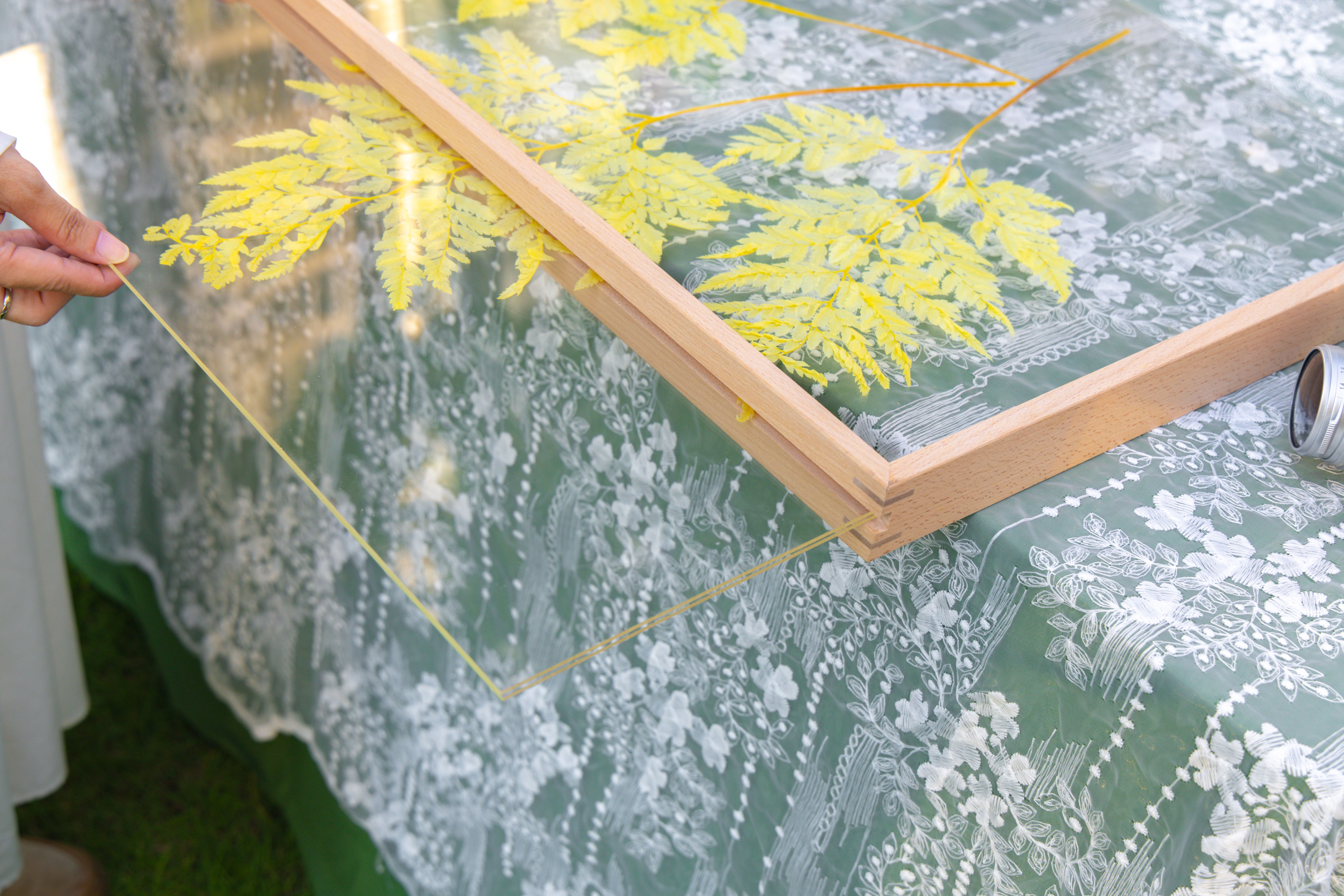 Customizable  NCYP Handmade 18x24" 20x24" Tabletop Wall Hanging Natural Wood Acrylic Artwork  Floating Frame - NCYPgarden