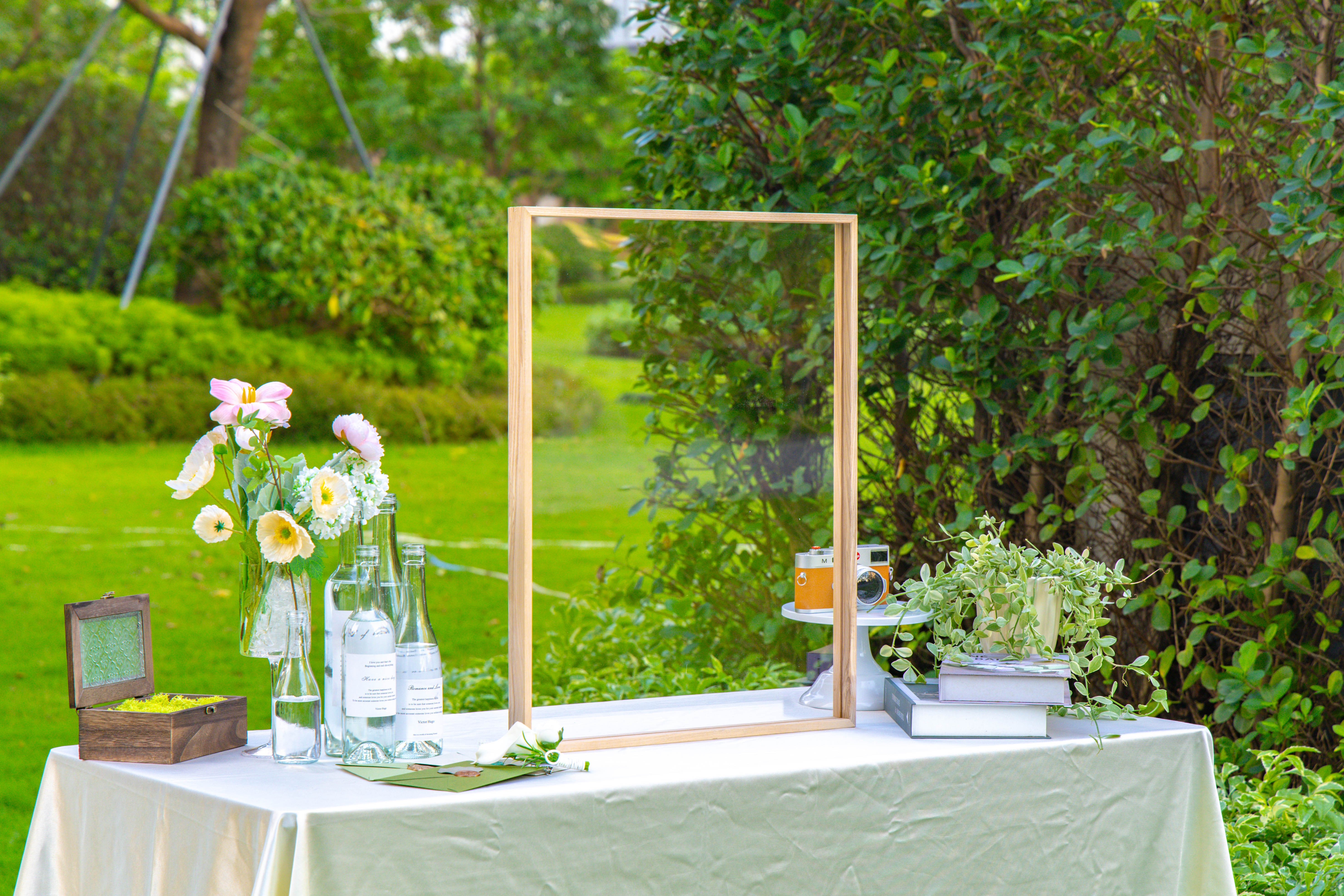 Customizable  NCYP Handmade 18x24" 20x24" Tabletop Wall Hanging Natural Wood Acrylic Artwork  Floating Frame - NCYPgarden