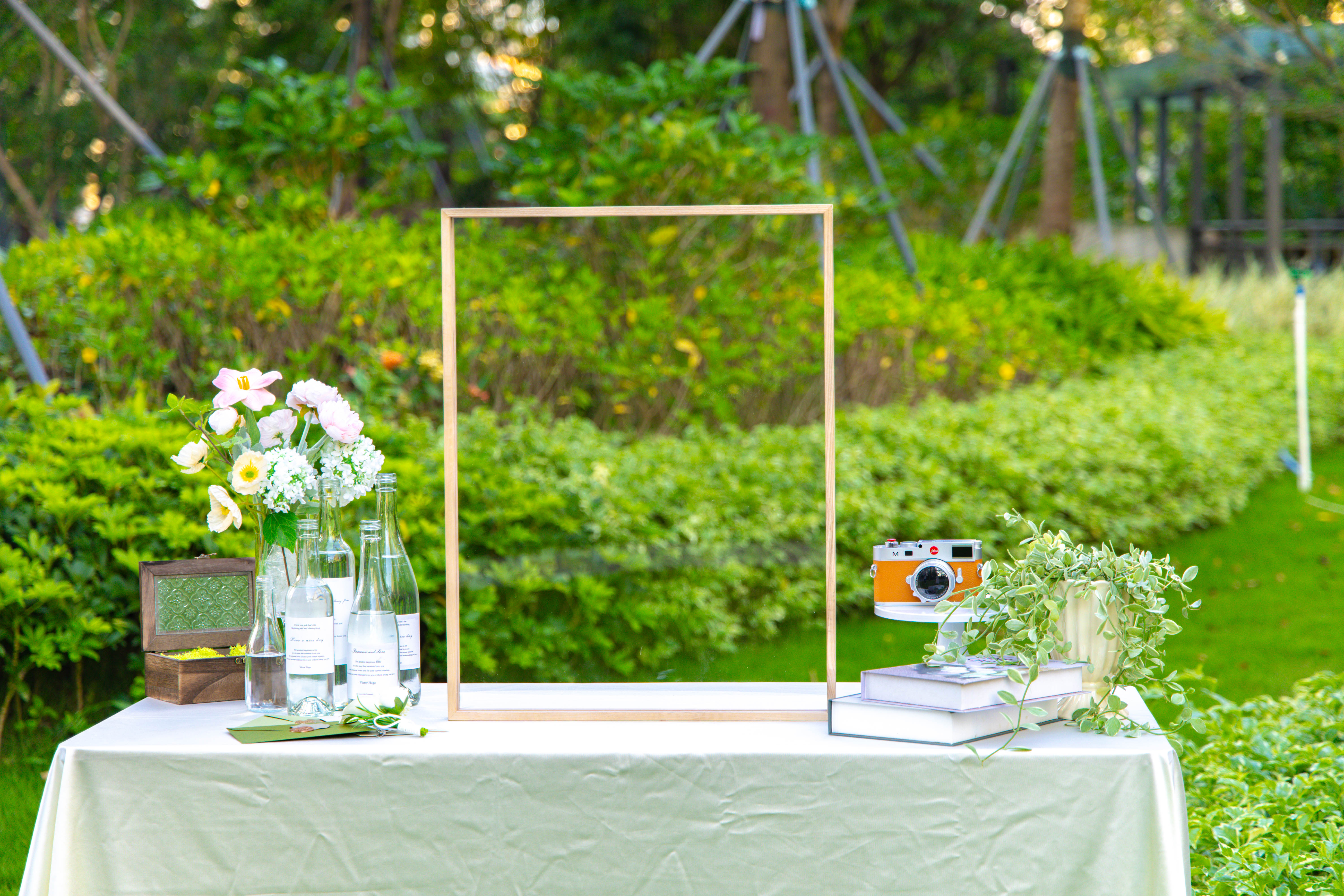 Customizable  NCYP Handmade 18x24" 20x24" Tabletop Wall Hanging Natural Wood Acrylic Artwork  Floating Frame - NCYPgarden