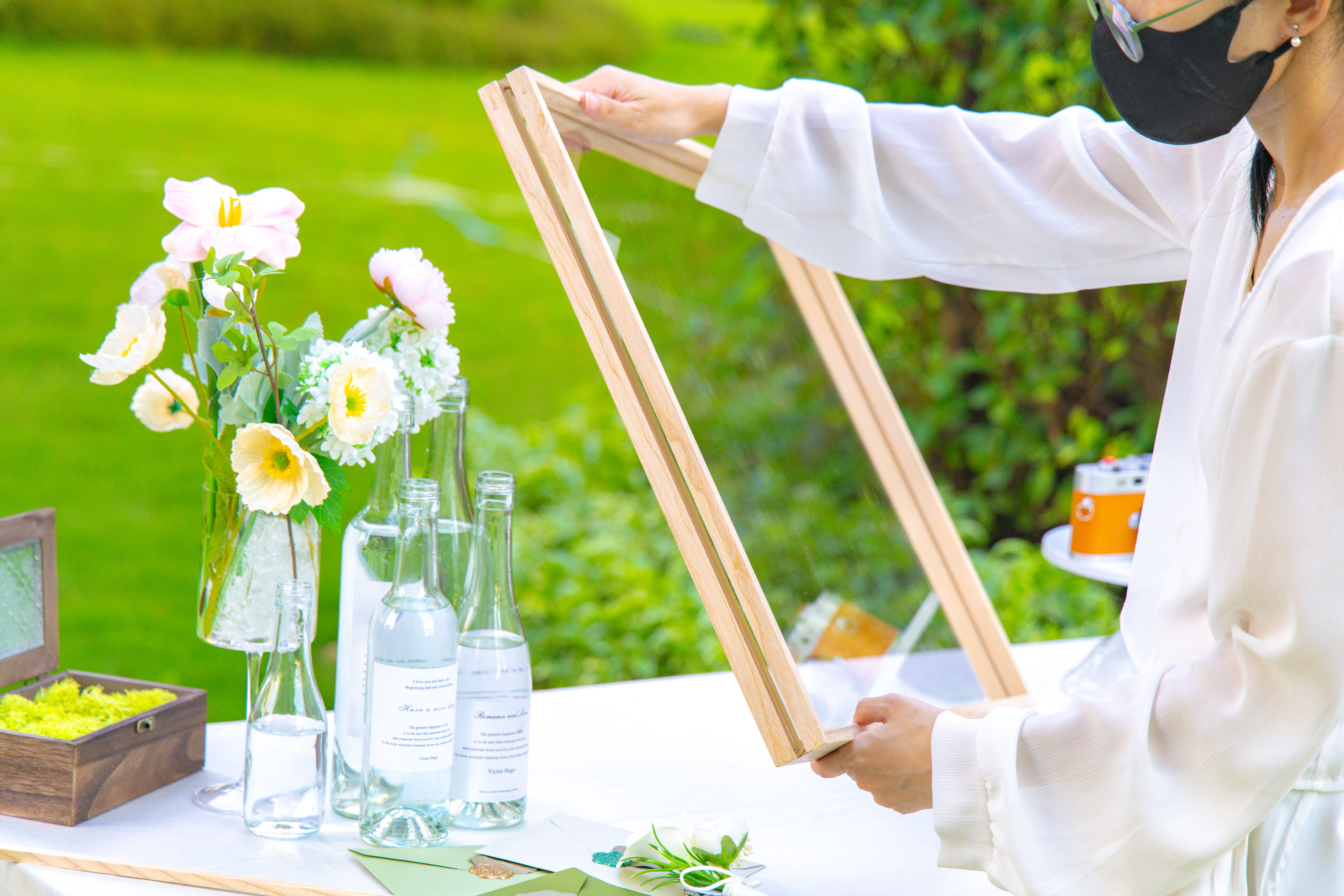 Customizable  NCYP Handmade 18x24" 20x24" Tabletop Wall Hanging Natural Wood Acrylic Artwork  Floating Frame - NCYPgarden