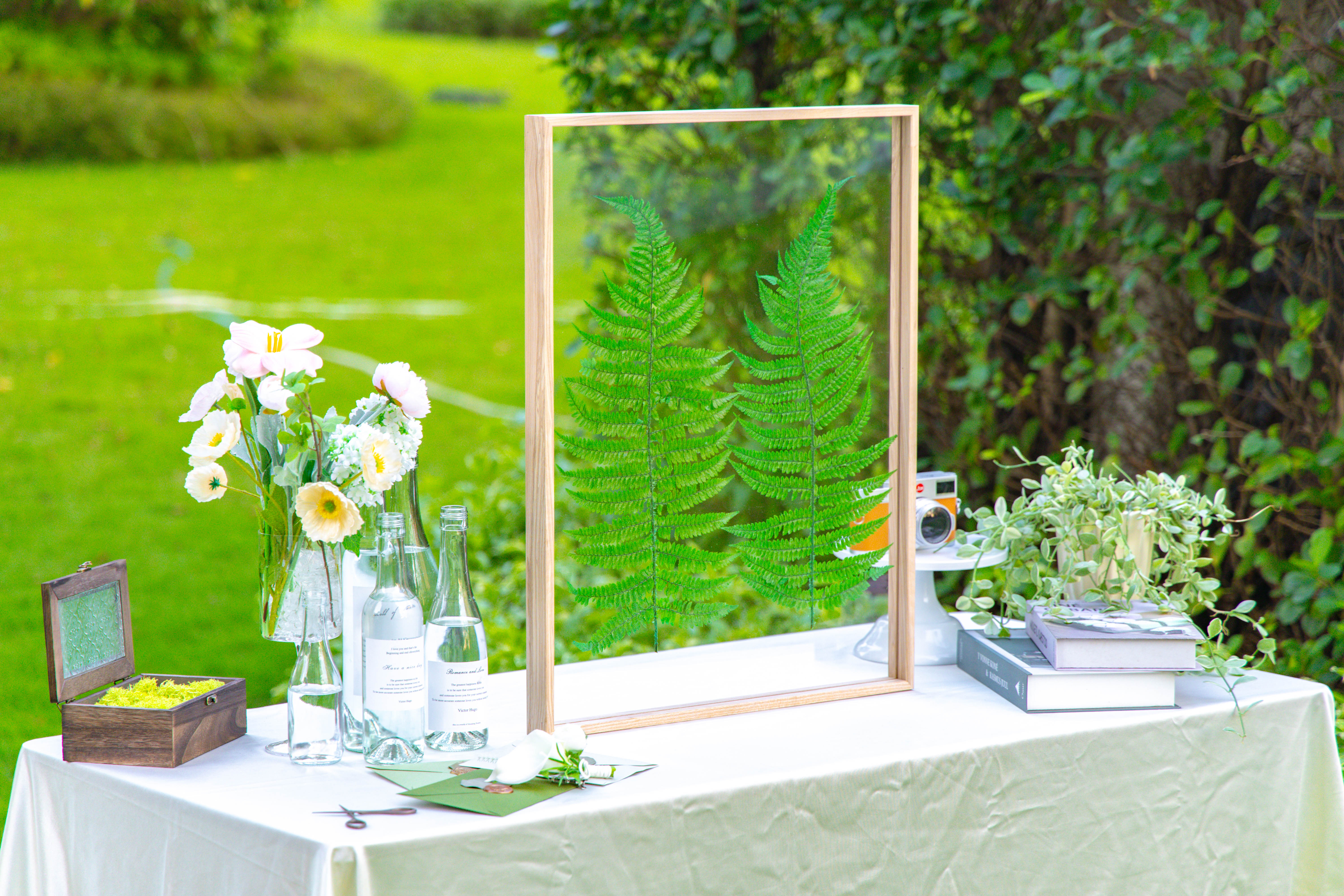 Customizable  NCYP Handmade 18x24" 20x24" Tabletop Wall Hanging Natural Wood Acrylic Artwork  Floating Frame - NCYPgarden