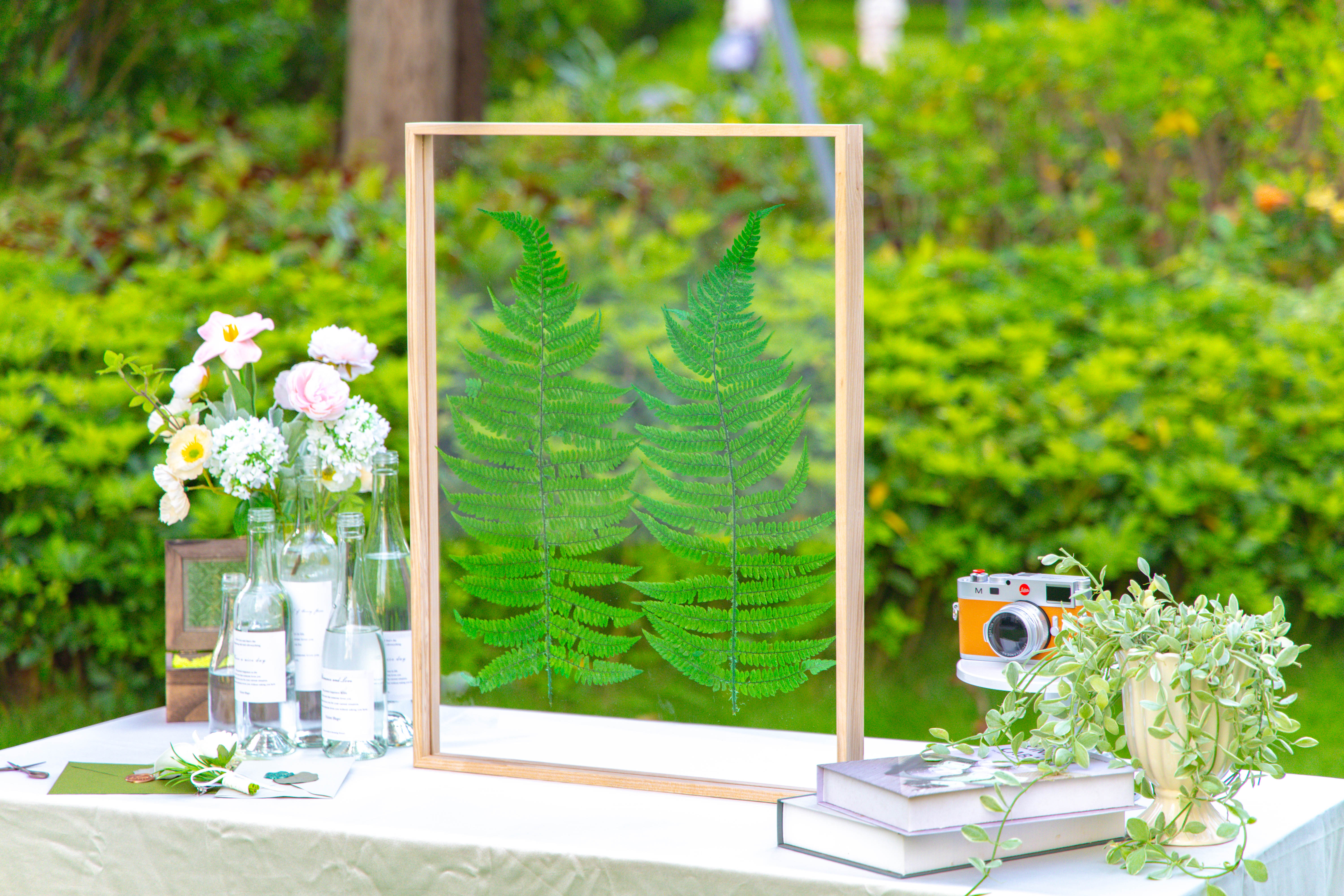 Customizable  NCYP Handmade 18x24" 20x24" Tabletop Wall Hanging Natural Wood Acrylic Artwork  Floating Frame - NCYPgarden