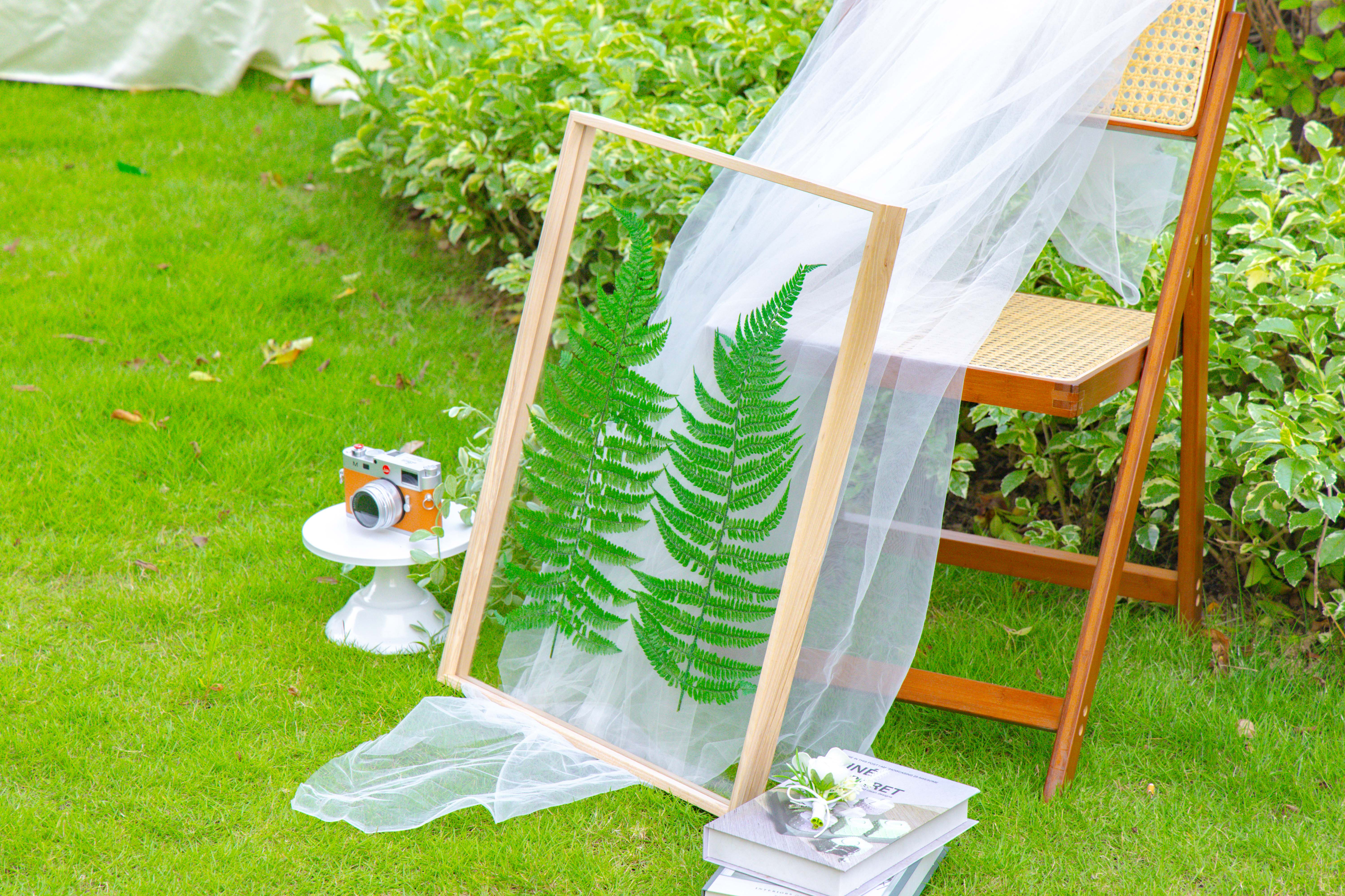 Customizable  NCYP Handmade 18x24" 20x24" Tabletop Wall Hanging Natural Wood Acrylic Artwork  Floating Frame - NCYPgarden