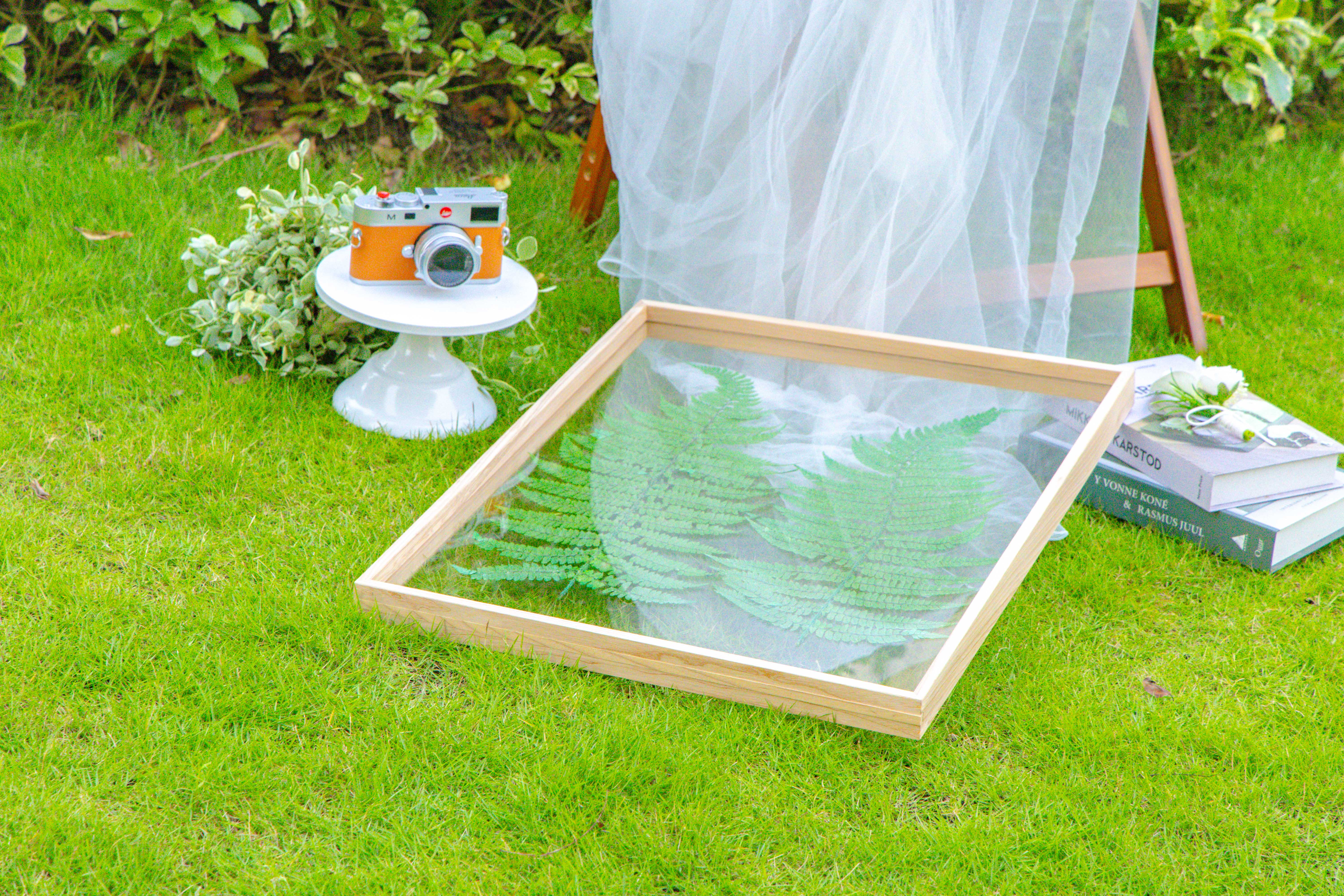 Customizable  NCYP Handmade 18x24" 20x24" Tabletop Wall Hanging Natural Wood Acrylic Artwork  Floating Frame - NCYPgarden