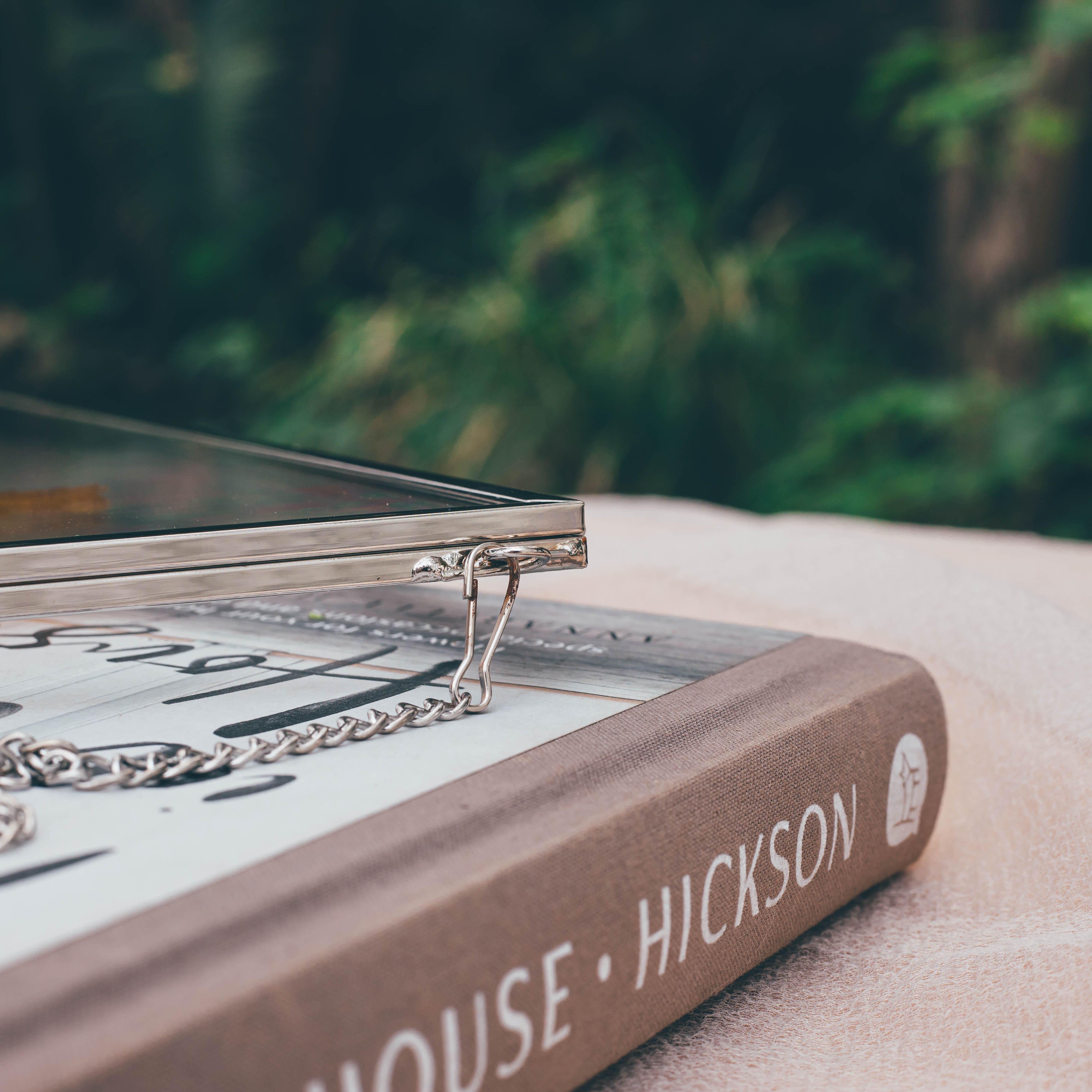 Handmade Silver 11x14" Hanging Double Glass  Pressed Flower Floating Frame - NCYPgarden