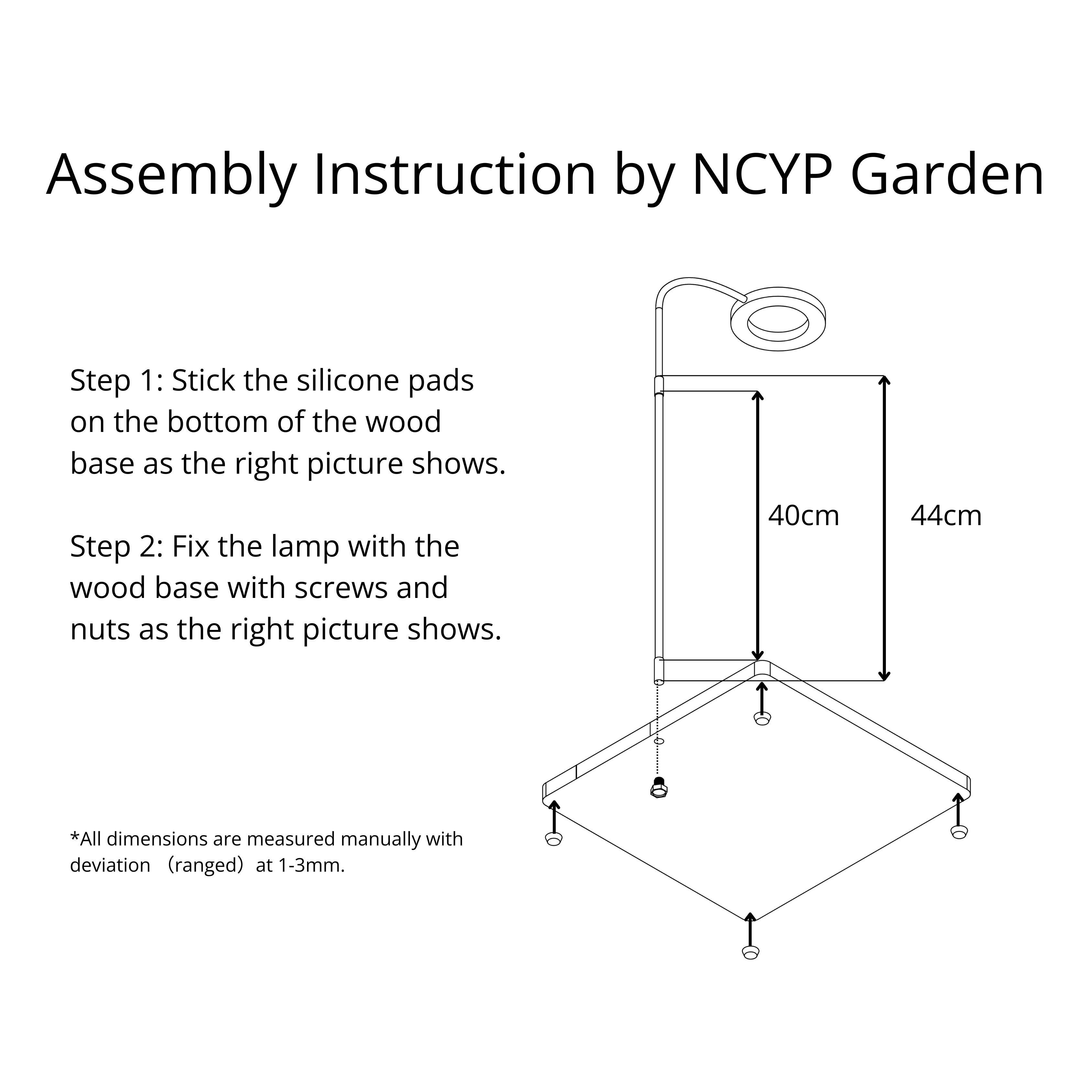 NCYP Tabletop Board  USB LED Succulents Grow Light Display Indoor Terrarium for  Succulents Moss - NCYPgarden
