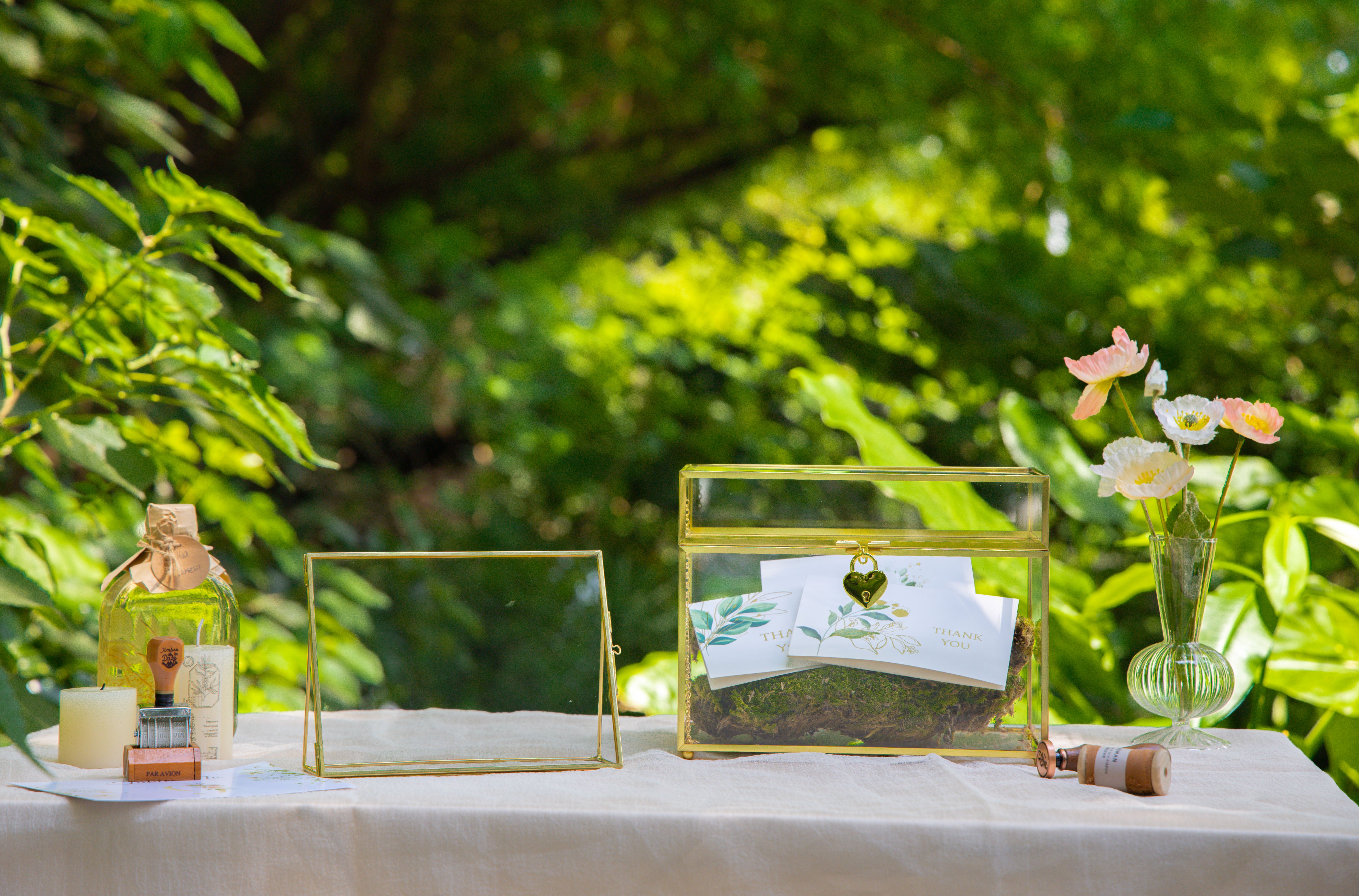 Gold Table Number Holder, 8''x6'' Wedding Photo Picture Frame, for Outdoor Garden Wedding, Bridal Shower - NCYPgarden