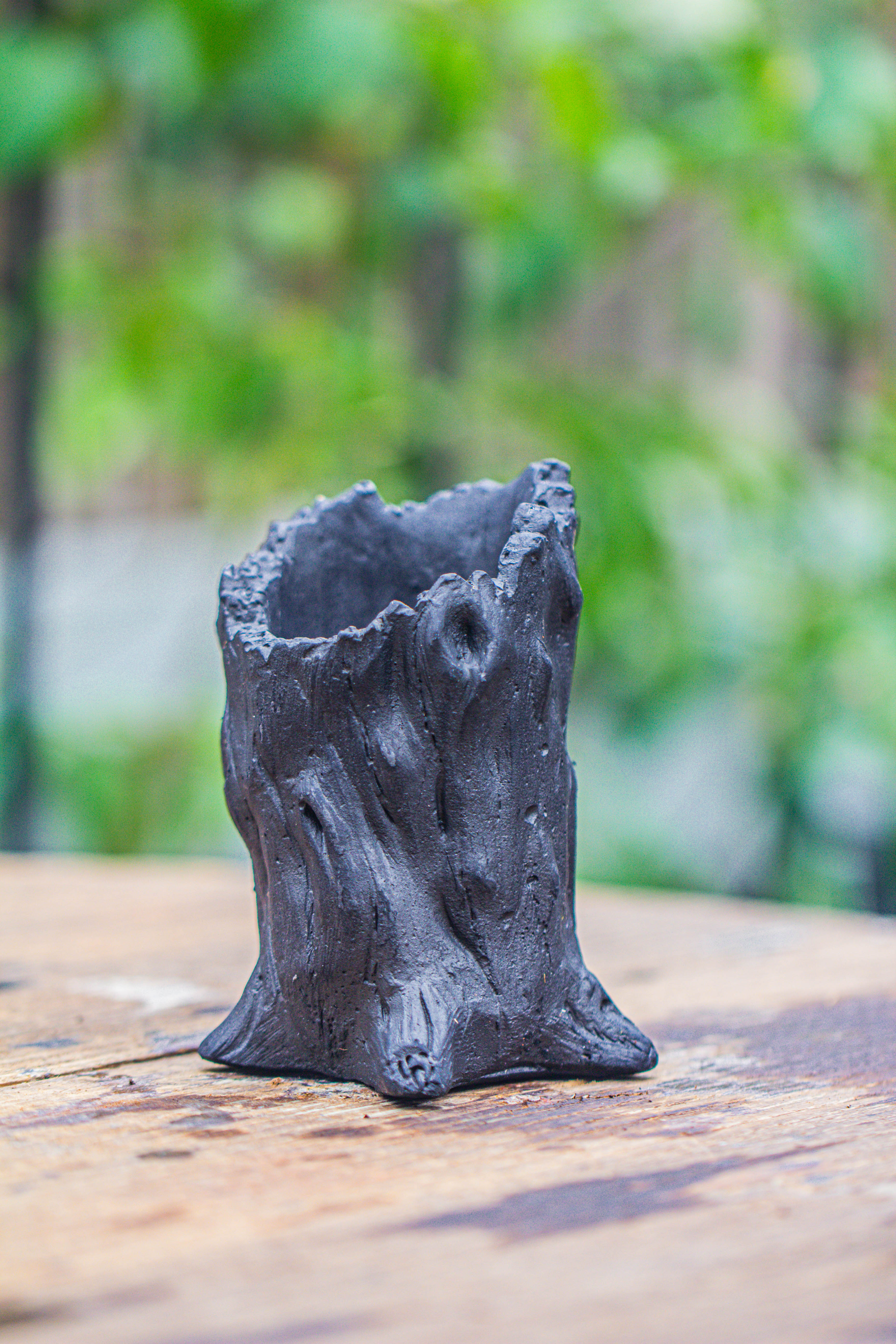 small black tree stump like planter, for terrarium, microlandscape - NCYPgarden