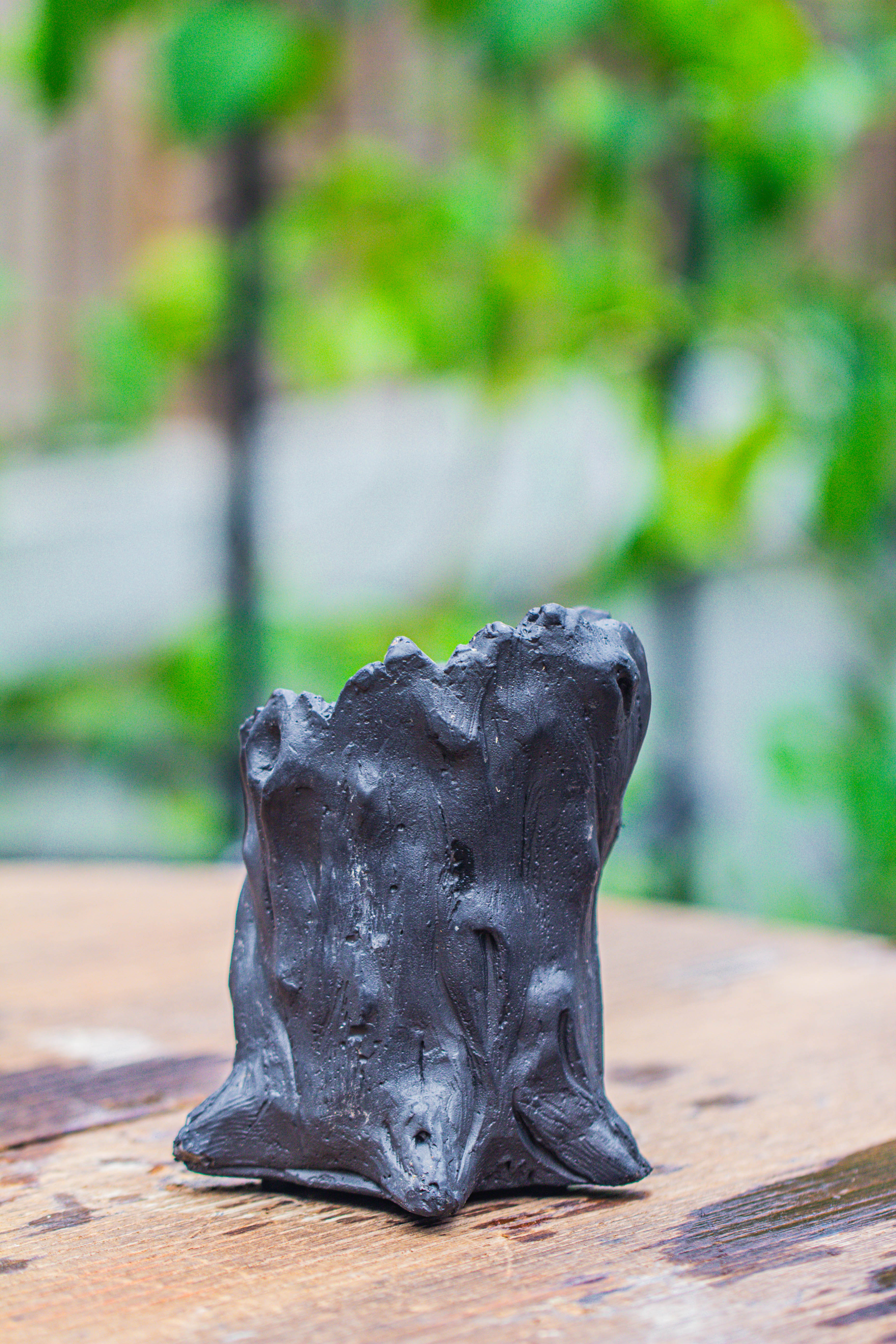 small black tree stump like planter, for terrarium, microlandscape - NCYPgarden