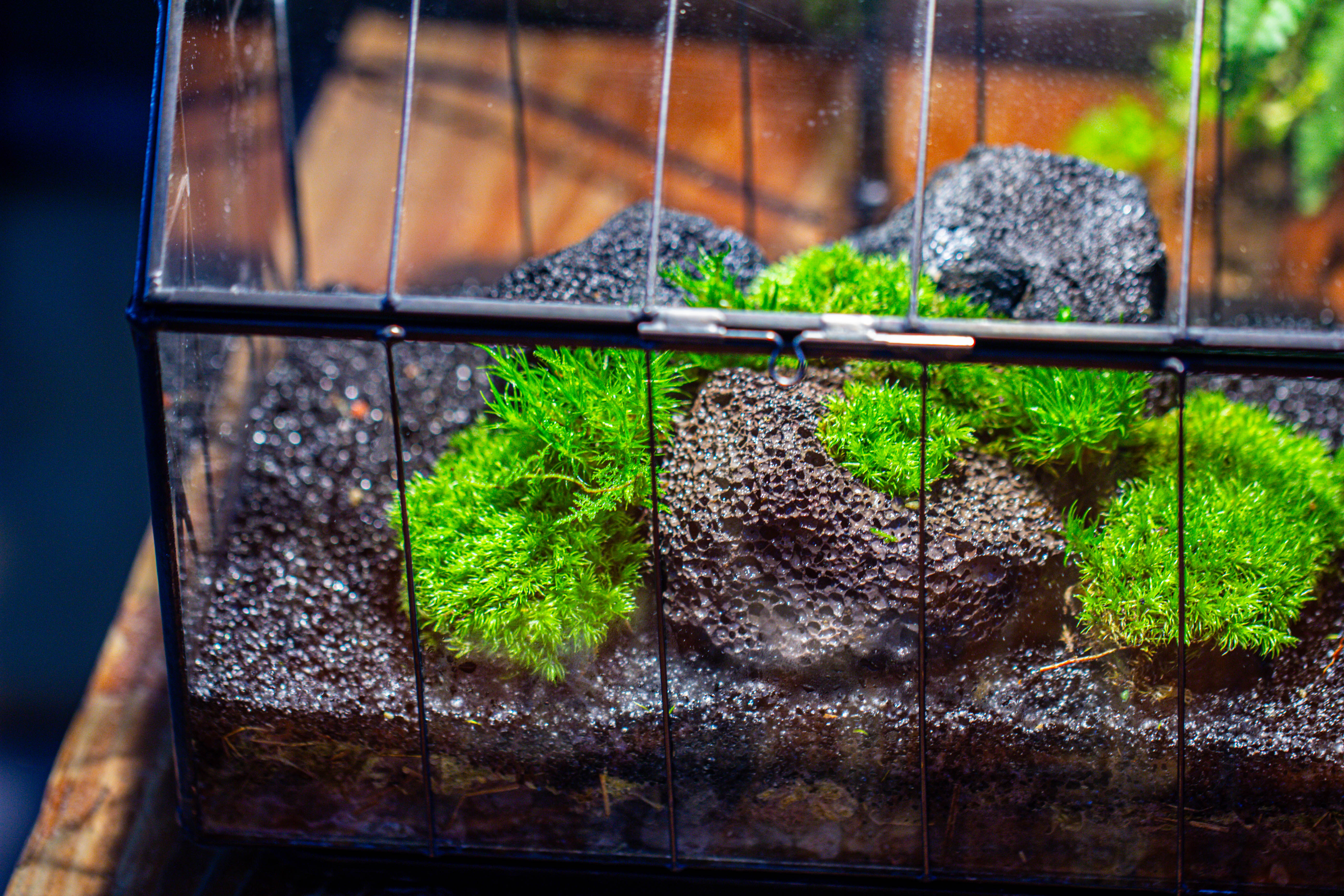 房子上开门 谷仓 黑火山岩 - NCYPgarden