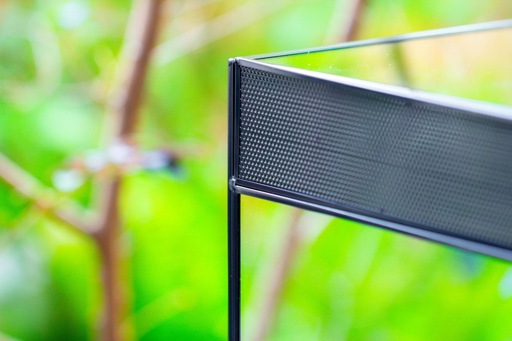 8x8x12 inches Large Handmade Glass Geometric Terrarium with Side Vent, for large insects - NCYPgarden