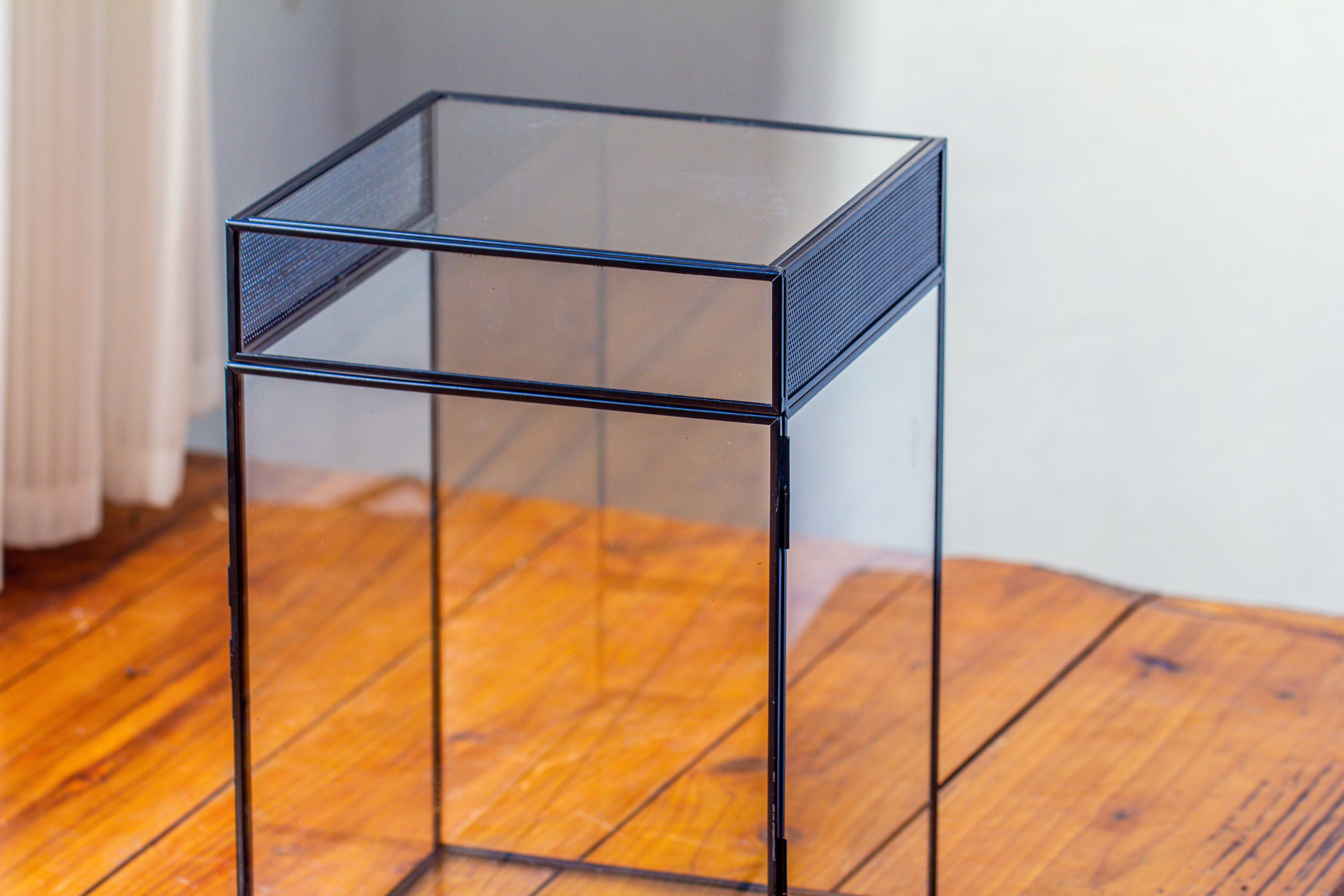 8x8x12 inches Large Handmade Glass Geometric Terrarium with Side Vent, for large insects - NCYPgarden