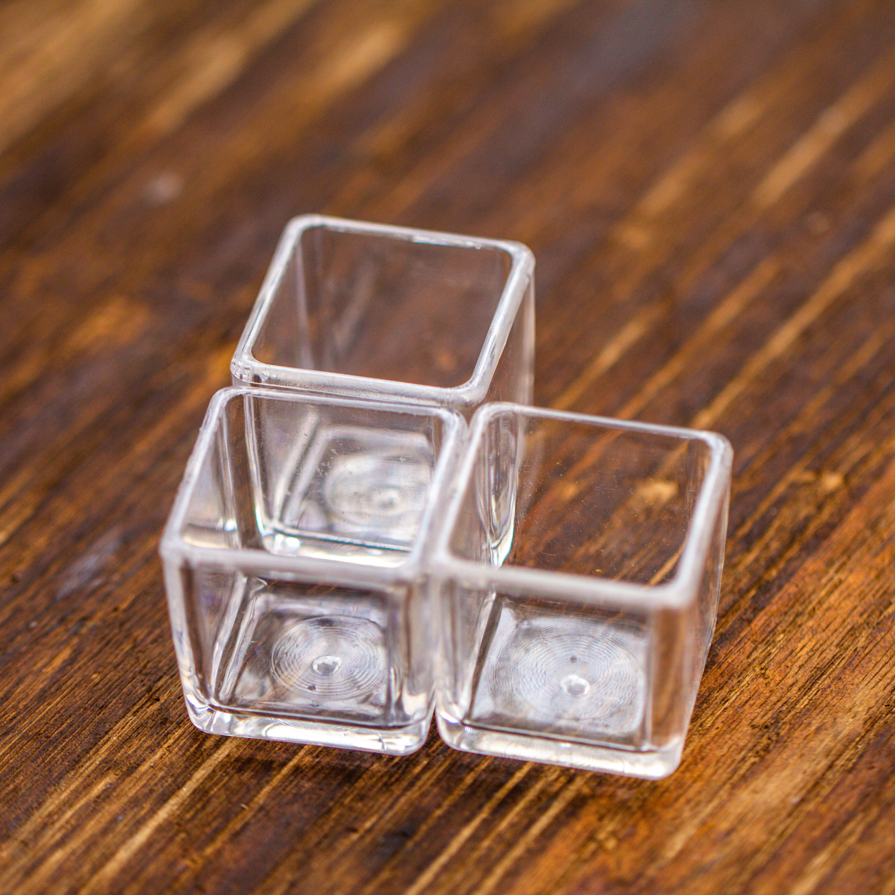 40 units Mini Acrylic Square Pot for Moss -3cm / 1.2" side length - NCYPgarden