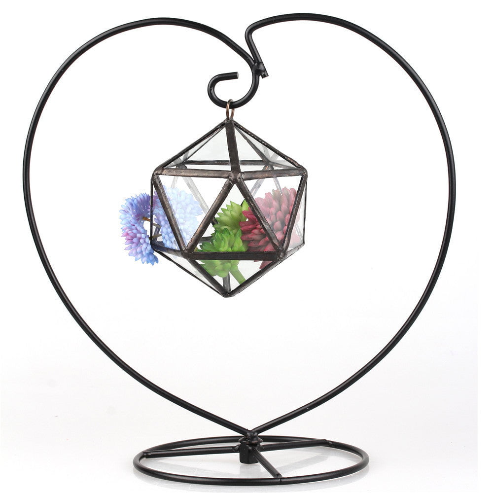Modern Hanging Triangular Mine Round Ball Glass Geometric Terrarium for Succulent Plant Fern Moss - NCYPgarden