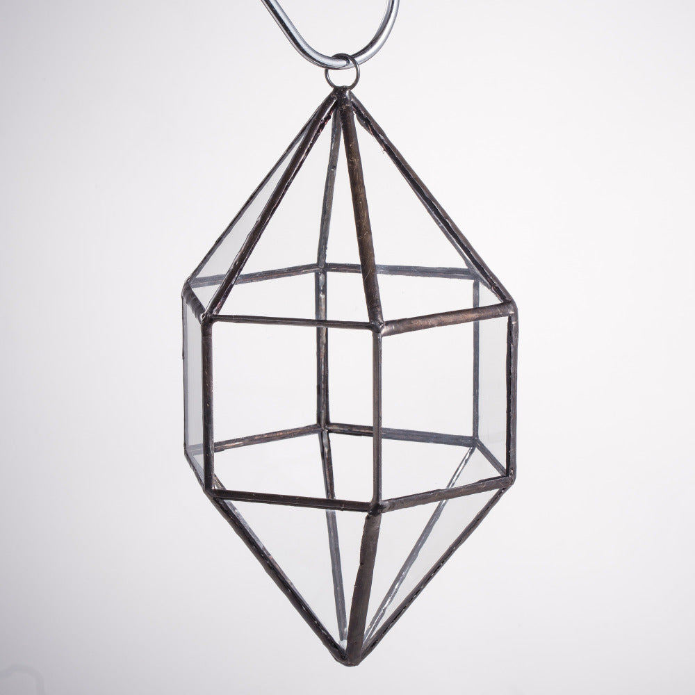 Handmade Hanging Cone Shape Glass Geometric Terrarium for Succulent Fern Moss - NCYPgarden